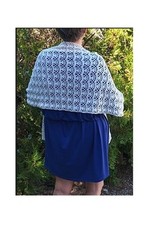 Châle Crochet Fait Main En France Par Sylvette Raisonnier - Modèle "Galaxie" Beige Multicolore