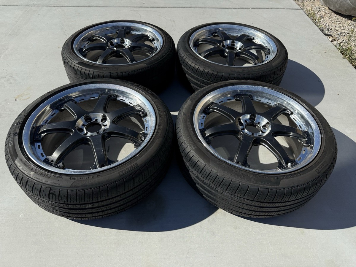Volk Rays GT-7 2 Piece Wheels 5x114.3 19x8” +49 Rare