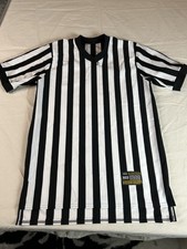 McDavid Interawear Sports Referee Shirt L/XL Black & White Stripes USA Made B15