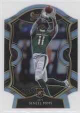 2020 Panini Select Concourse Light Blue Prizm Die-Cut Denzel Mims #63 7l6
