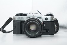 Canon AE-1 Program FD 50mm f/1.8 Works Good Used Classic Camera JP Lens Set