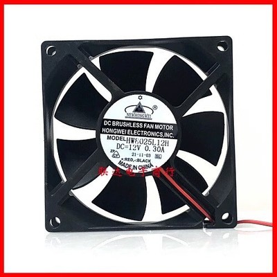 NEWHONGWEI HW8025L12H 8025 DC12V 0.30A 8CM 2-Wire Inverter Cooling Fan *mz