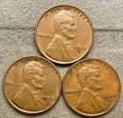 1937-p 1937-D 1937-S  Lincoln Wheat Cents - [XF EF] Extremely Fine ~ B680