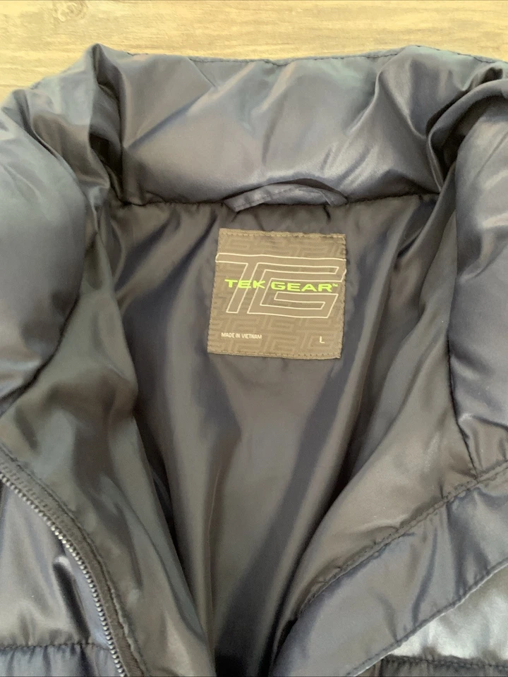 Chaqueta acolchada grande azul TEK GEAR para hombre nueva Foto 3 de 4