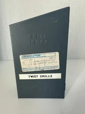 Vintage Chicago-Latrobe Drill Index Set with Huot Steel Case some are used. USA