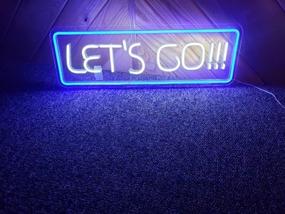 Lets go LED Neon Light Sign