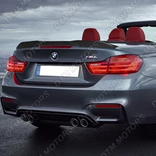 For 14-20 BMW 4-Series F33 F83 M4 Convertible Black PSM Trunk Spoiler W-Power