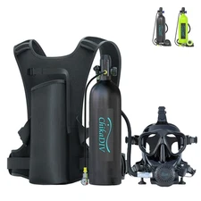 Personal Lung Tank Scuba Tank Diving System, 1.9L Ultra-Portable for Free Diving
