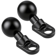 2 Pack Angled Bolt Head Adapter Ball Base 1 Inch Ball 10mm Hole Aluminum Alloy