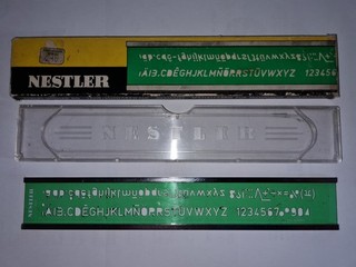 Nestler Schriftschablone Nr. 5606 Vintage in OVP
