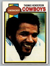 1979 Topps #385 Thomas Henderson Cream Colored Back