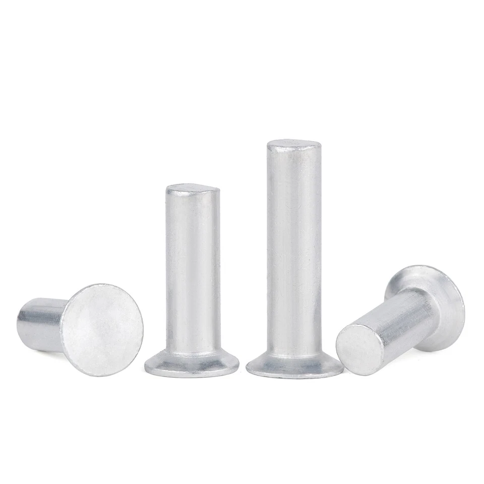 M2 M2.5 M3 M4 M5 M6 M8 Solid Aluminium Countersunk Head Rivets DIN 661 - Image 2 of 3