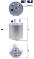 Mahle KL639D Kraftstofffilter Kraftstoffilter FüR Renault