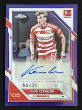 Aljoscha Kemlein 2025-26 Topps Chrome Bundesliga Purple Auto /75 #BA-AKE