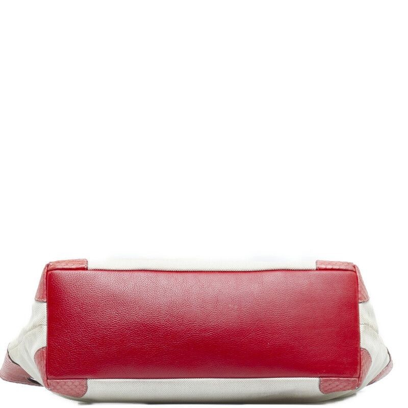 CARTIER Marcello Python Embossed Leather Canvas S… - image 4