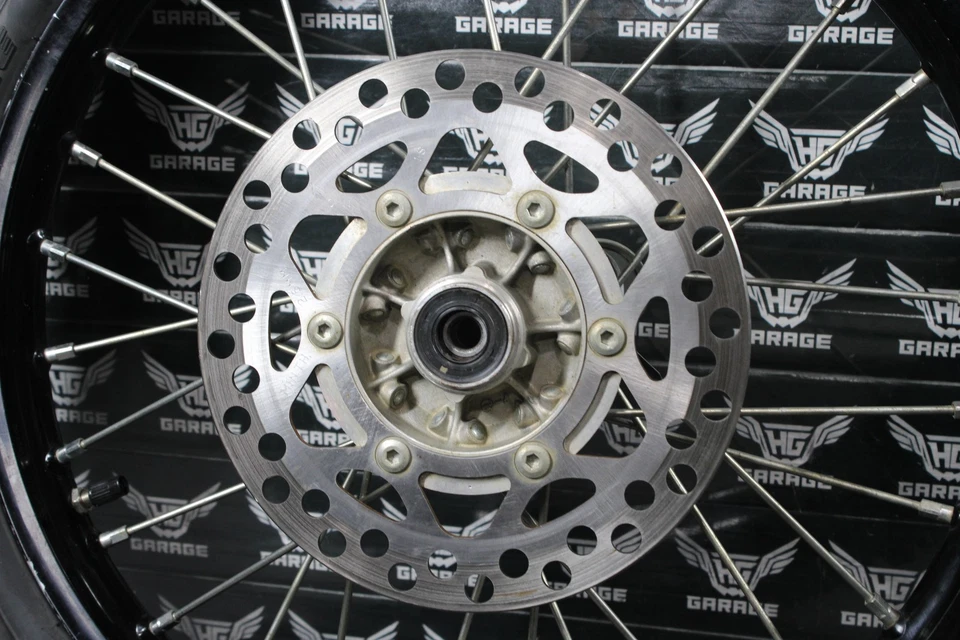 Kawasaki KX85 2012 10-22 OEM 17" rueda delantera buje negro 41090-0101-WC ¡Bonito! Foto 2 de 4