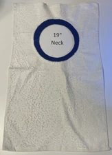 Bib 19" Neck Pull Over Head T-Shirt Special Needs Drool Cotton white towel