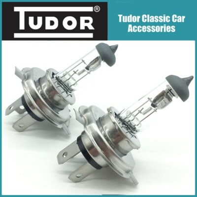 MGB & MG Midget Paar H4 55W Halogen Scheinwerfer Glühbirnen. Passend für alle Halogen H4 Lampen