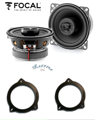 Focal Acx 100 Set 2 Lautsprecher 10cm Für Mini + Halterungen Auto Vorne / Heck