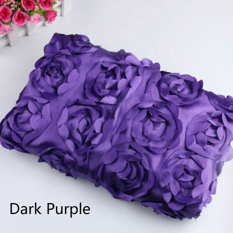 Vestido artesanal hágalo usted mismo 2M 3D flor roseta tela boda alfombra escenario fondo Foto 4 de 4