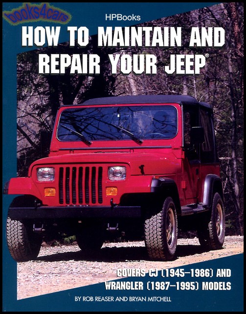 Jeep Repair Maintain Book Manual How to Service CJ Wrangler YJ for sale