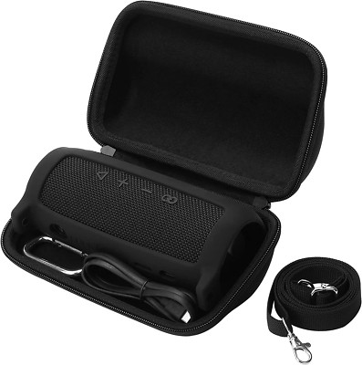 Khanka Hart Tasche Mit Silikonhülle Für JBL Flip 6 Bluetooth Box Tragbarer Lauts