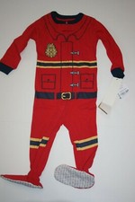 NUEVO Pijama Carter's Boys 1 Pieza Algodón Rojo Fuego Hombre Pijama con Pies 12m 18m 24m