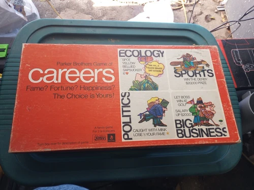 Careers Vintage Board Game 1971 Parker Brothers Complete
