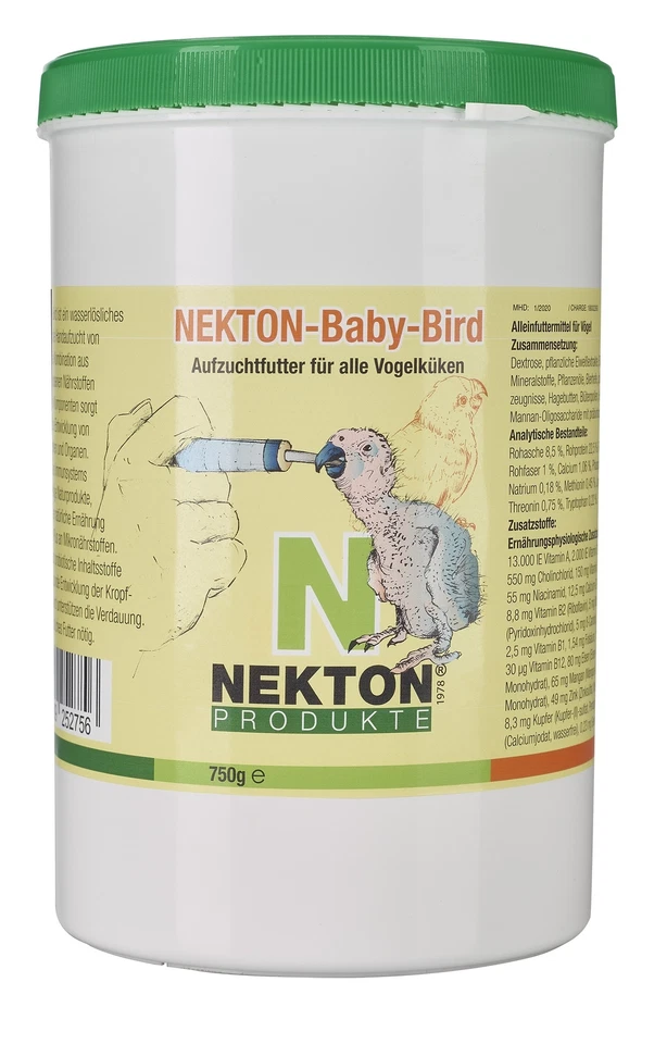 NERF NEKTON-Baby-Bird Aufzuchtfutter für alle Vogelküken - Menge: 1000g