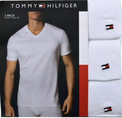 tommy hilfiger white t shirt 3 pack