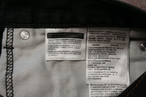 Vaqueros de mezclilla para hombre LEVI's 550 NEGROS 38x30 REALES 40X 30 - Imagen 9 de 9