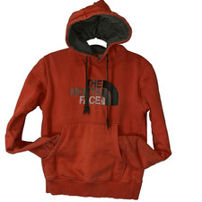 The North Face Hoodie Youth Small Orange Distressed Grunge Gorpcore