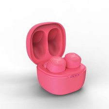 WeSC Pink True Wireless Headphones In-Ear Audio Earbuds Earphones Microphone
