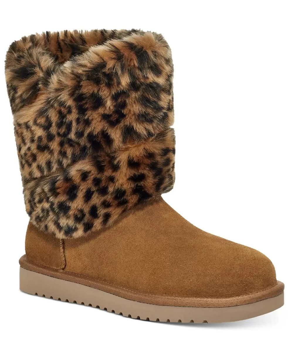 Koolaburra by UGG Dezi ショートブーツ レオパード柄 KOOLABURRA BY UGG Women's Dezi Cheetah-Print Booties