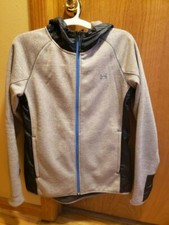 UNDER ARMOUR Sweatshirt Women Medium Swacket Full Zip Hooded Cold Gear Jacket
