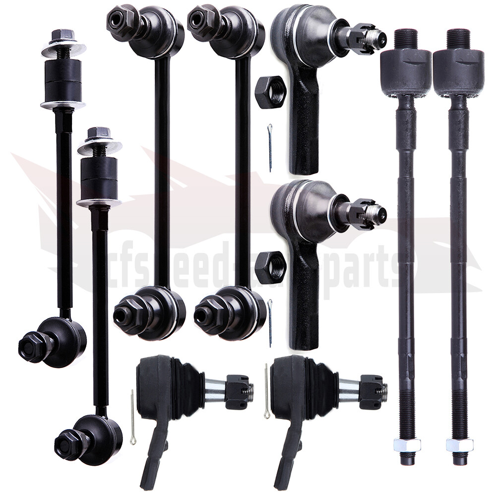 10Pc Ball Joint Sway Bar Suspension Kit for 1996-2004 Nissan Pathfinder Infiniti QX4