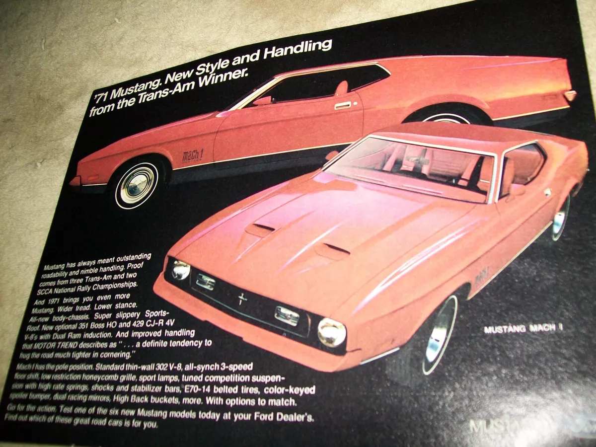 1971 71 Ford Mustang Mach I 11