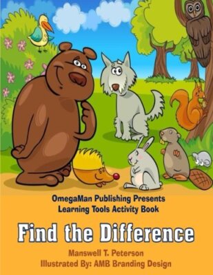 Find The Difference Activity Book, Peterson 9781985387638 Fast Free Shipping-,