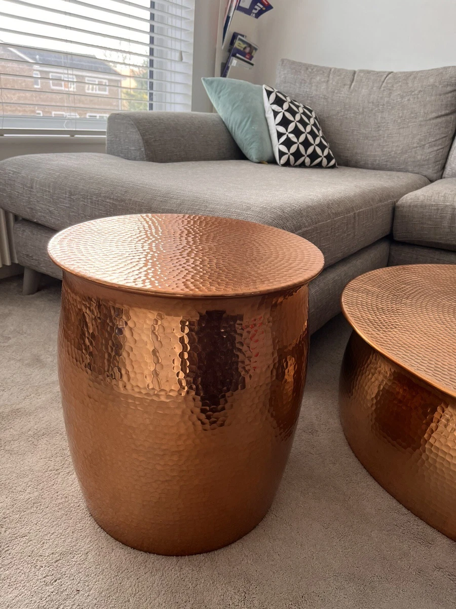 Copper cocktail table deals