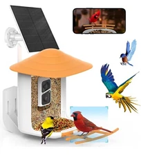 SOLIOM BF09 Bird Feeder with Camera Wireless Outdoor,Smart AI Bird Feeder Camera