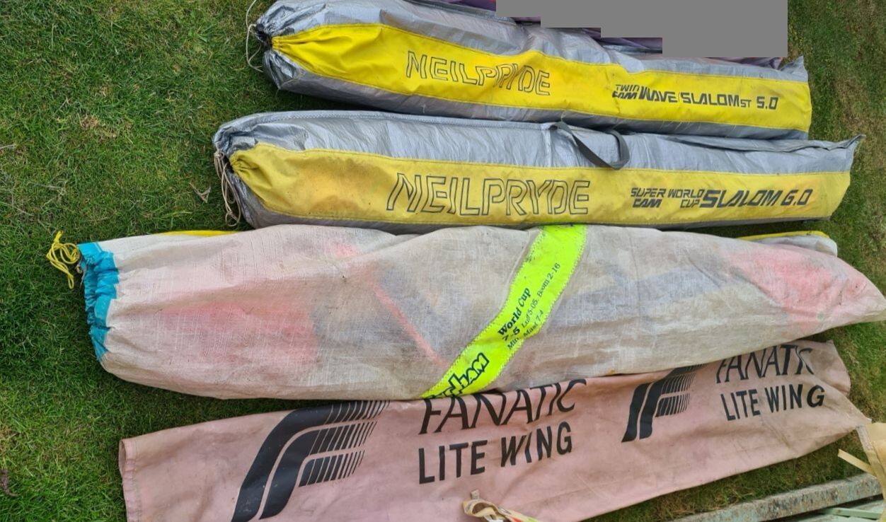 WINDSURF EQUIPMENT, F2 Bullit board +4 sailsNeil Pryde,Tushingham