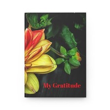 My Gratitude Hardcover Journal Matte - Fiery Dahlia