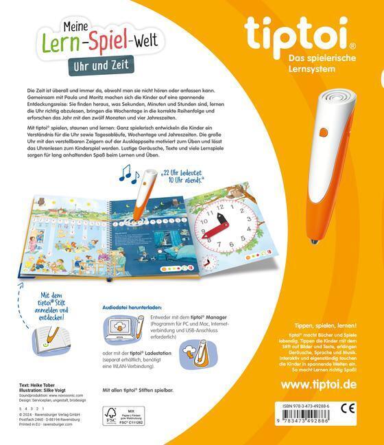 Thumbnail - Tiptoi® Uhr Und Zeit | Heike Tober | Buch | Tiptoi® Meine