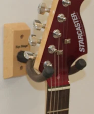 10 Hangers, GUITAR HANGER WALL MOUNT Display Stand Also holds Banjo Ukelele Bass