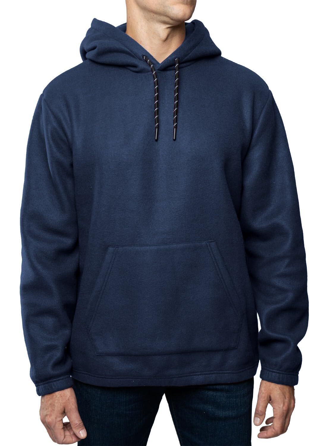 Мужской пуловер из флиса LAZER Polar с капюшоном темно-синего цвета L 5190₽