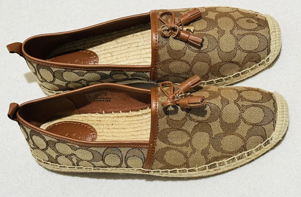 carson espadrille coach brown
