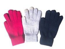 Wool gloves, soft, warm and comfortable, black red beige woolen winter gloves