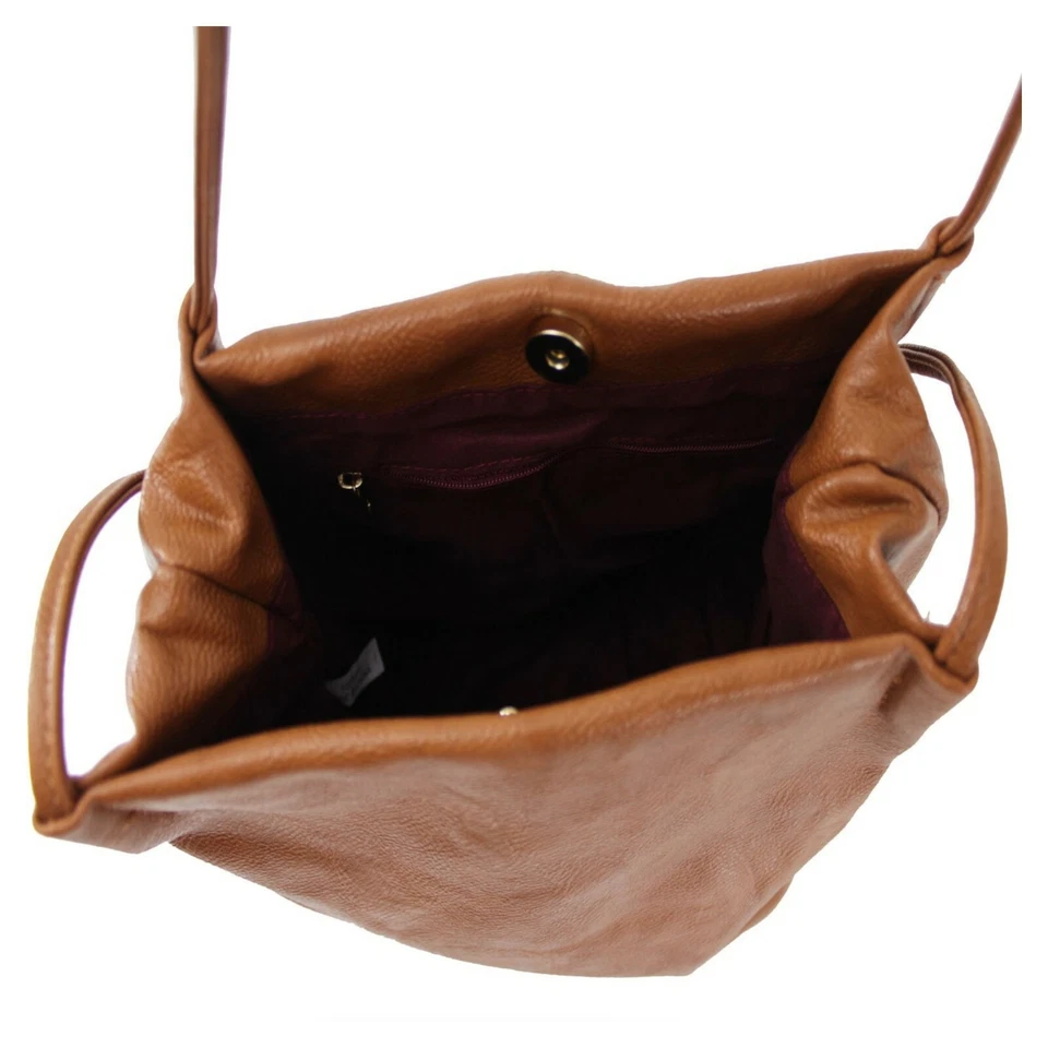 Women's Long Handle Soft Ladies Shopper Shoulder Bag Tote Bucket Hobo Handbags - Image 3 of 4