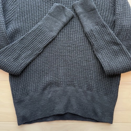 RRL Shawl Collar Sweater Large Wool Linen Black Knit Pullover New York Designer - Picture 5 of 9