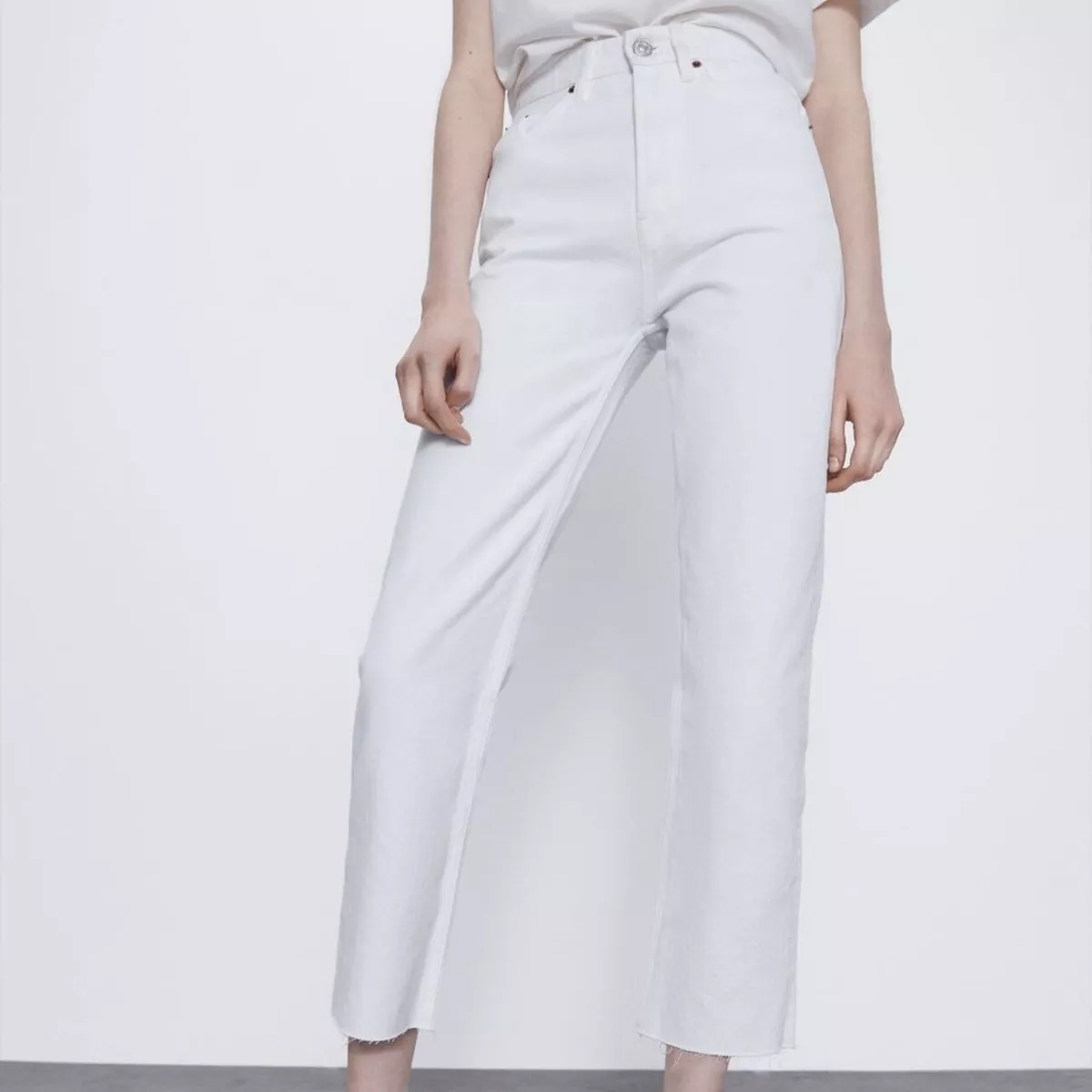 Zara white sale jeans womens
